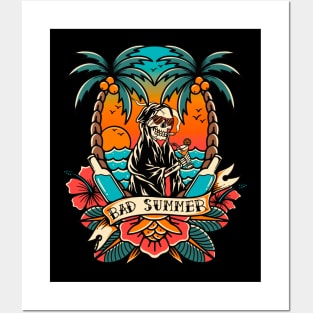 Summer skull Posters and Art